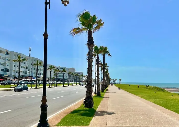 N4 Appartement, Luxe Et Confort Sur La Corniche De Rabat Essabah